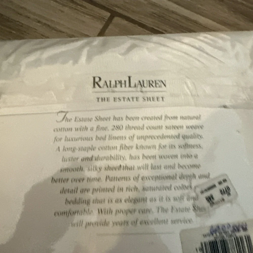 RARE Ralph Lauren Estate Sateen Damask Red King Sheet Set 4PC NOS Sealed